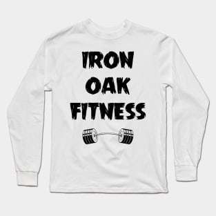 Iron Oak Fitness Wood Logo Long Sleeve T-Shirt